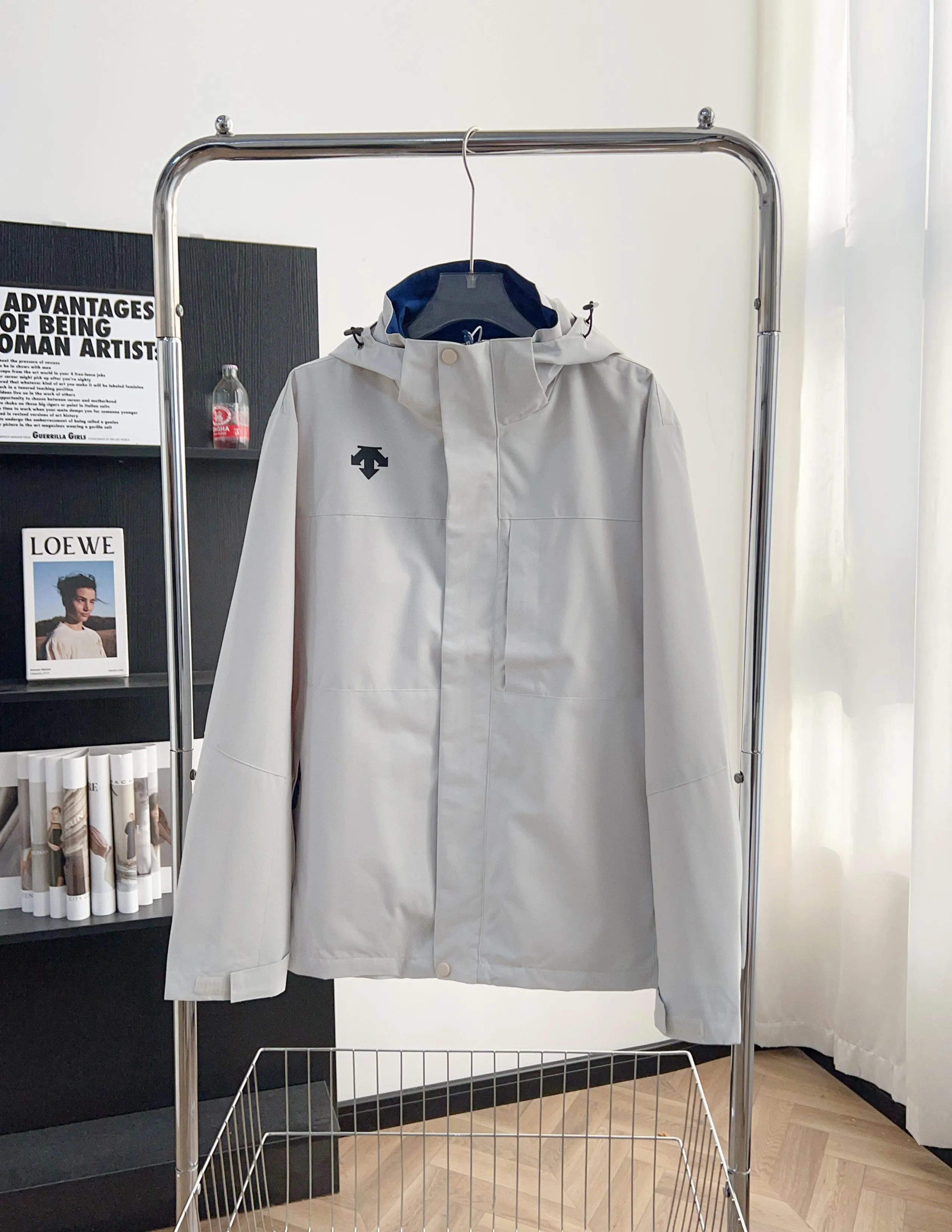 9908# 【DESCENTE/ 】 、 ，Breathable， ，Wear-Resistant，DWR （ ） ， ， ， ， Breathable ， Breathable ， ，Breathable ， ！！！ ， Premium ， ， Breathable， ， ， Premium 、 ！ Classic Versatile ！ ， ， ， ， ！ ：Black Cream White Size:M-4xl